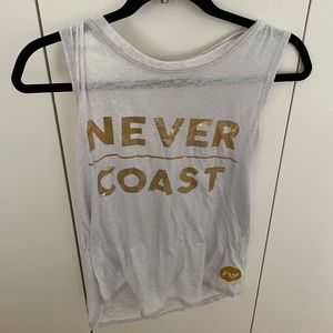 Never Coast FlyWheel tank top -light weight, comfy
